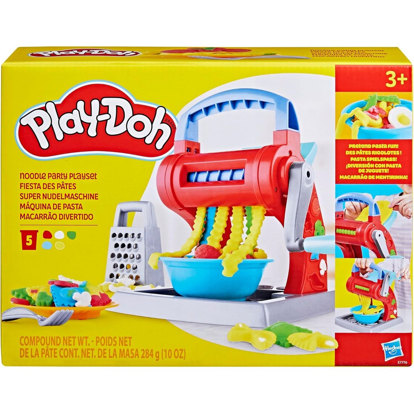 Play-Doh Kitchen Creations Noodle Party Playset for Kids 3 Years and Up with 5 Non-Toxic Colors (Amazon Exclusive)