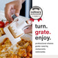 Zyliss Classic Rotary Cheese Grater - NSF Restaurant Certified Handheld Grater - Can be used for Hard Cheese, Chocolate & More - With Comfortable Handle & Easy-to-Clean Drum - White