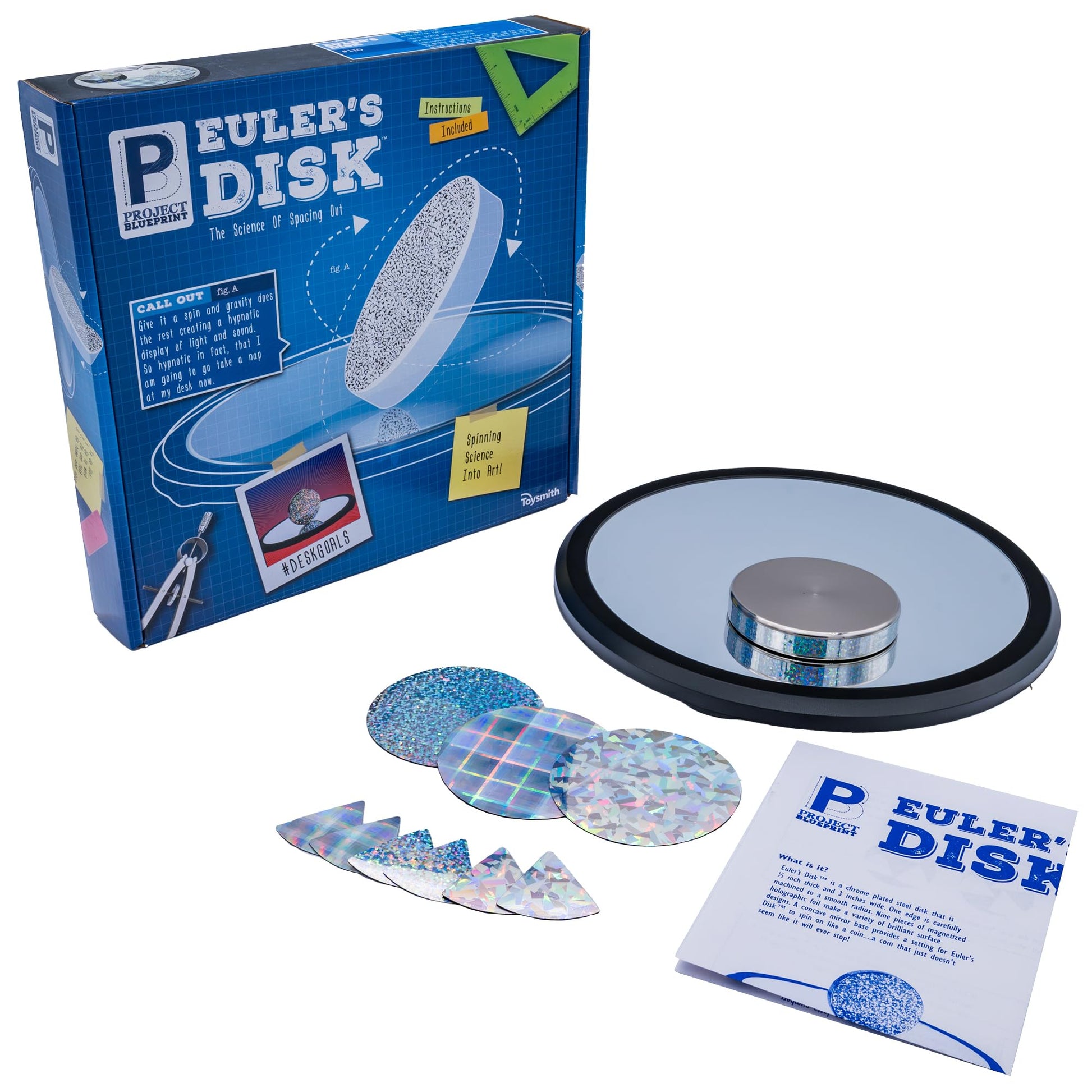Buy now Toysmith Euler’s Disk – Create A Hypnotic Display of Light & Sound- Science Desk Decor for Home and Office – Physics Toys for Adults & Kids 8+ at indiglob india