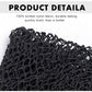 African Net Long Bath Net Sponge,JASSINS Bathing Body Exfoliating Shower Body Back Scrubber Skin Smoother,Stretch Length to 66 INCH (Black)