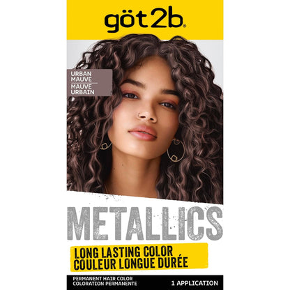 Got2b Metallics Permanent Hair Color, M72 Dusty Silver