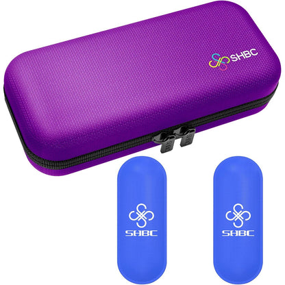 SHBC Insulin Cooler Travel Case for Diabetic Organize Medication Insulated Cooling Bag with 2 Ice Packs Blue…