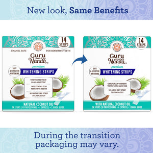 Buy now GuruNanda Teeth Whitening Strips - 7-Day Treatment with Non-Slip, Dry Strip Technology - Whitening Designed with Care for a Brighter Smile at indiglob india
