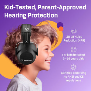 Vanderfields Kids Ear Protection Earmuffs - Noise Cancelling Headphones for Kids, Autism, Toddler, Children