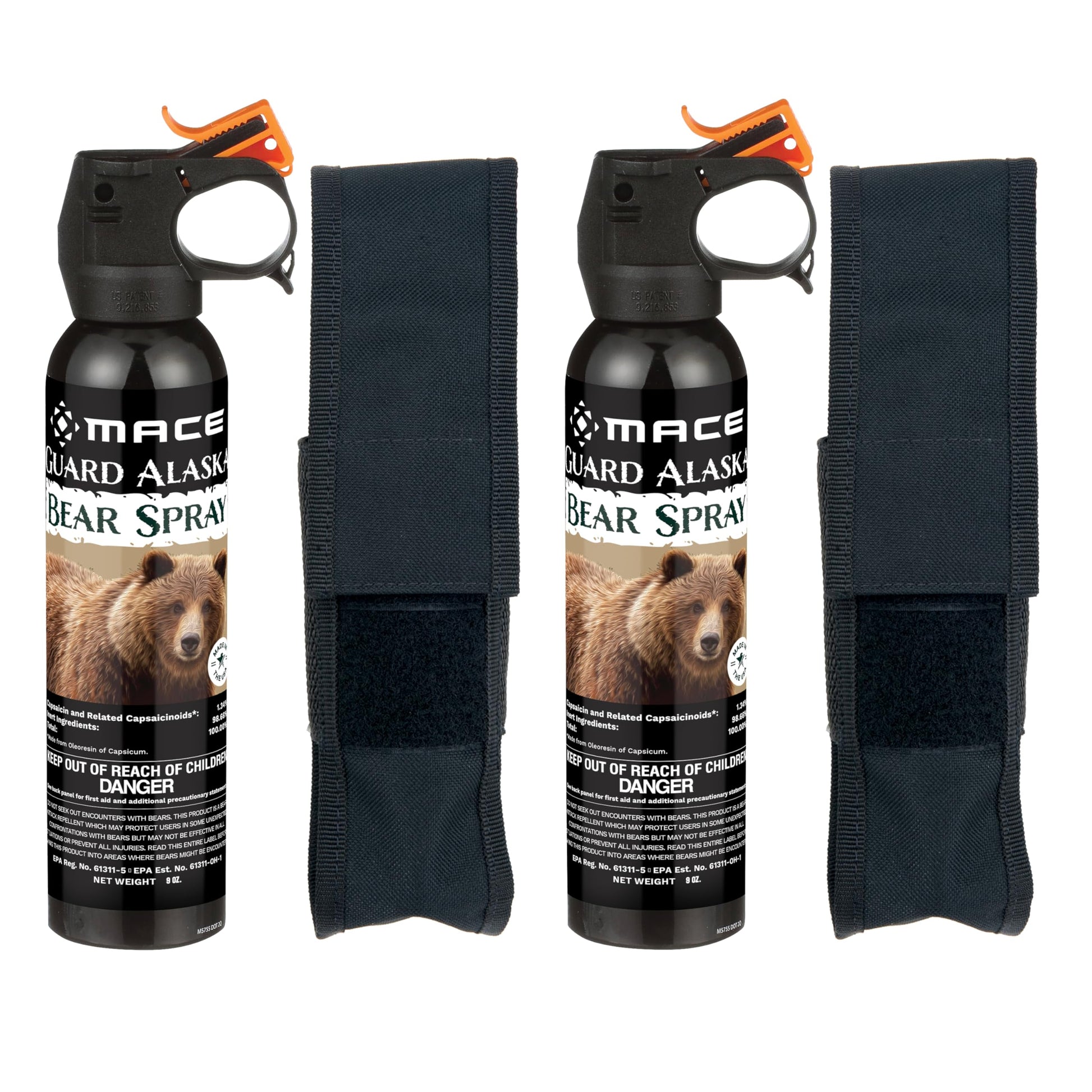 Buy now Mace Bear Spray - Guard Alaska Bear Deterrent Self Defense Spray with Heavy Duty Holster, 9 oz, EPA Registered, Up to 40 Feet Range, Personal Protection for Hiking, Camping, Hunting, & Outdoor Safety at indiglob india