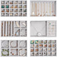 ProCase Stackable Jewelry Organizer Trays for Drawers, Jewelry Drawer Inserts Container Display Case Storage for Earring Necklace Rings Bracelet with Removable Dividers -Grey, 4 Layers