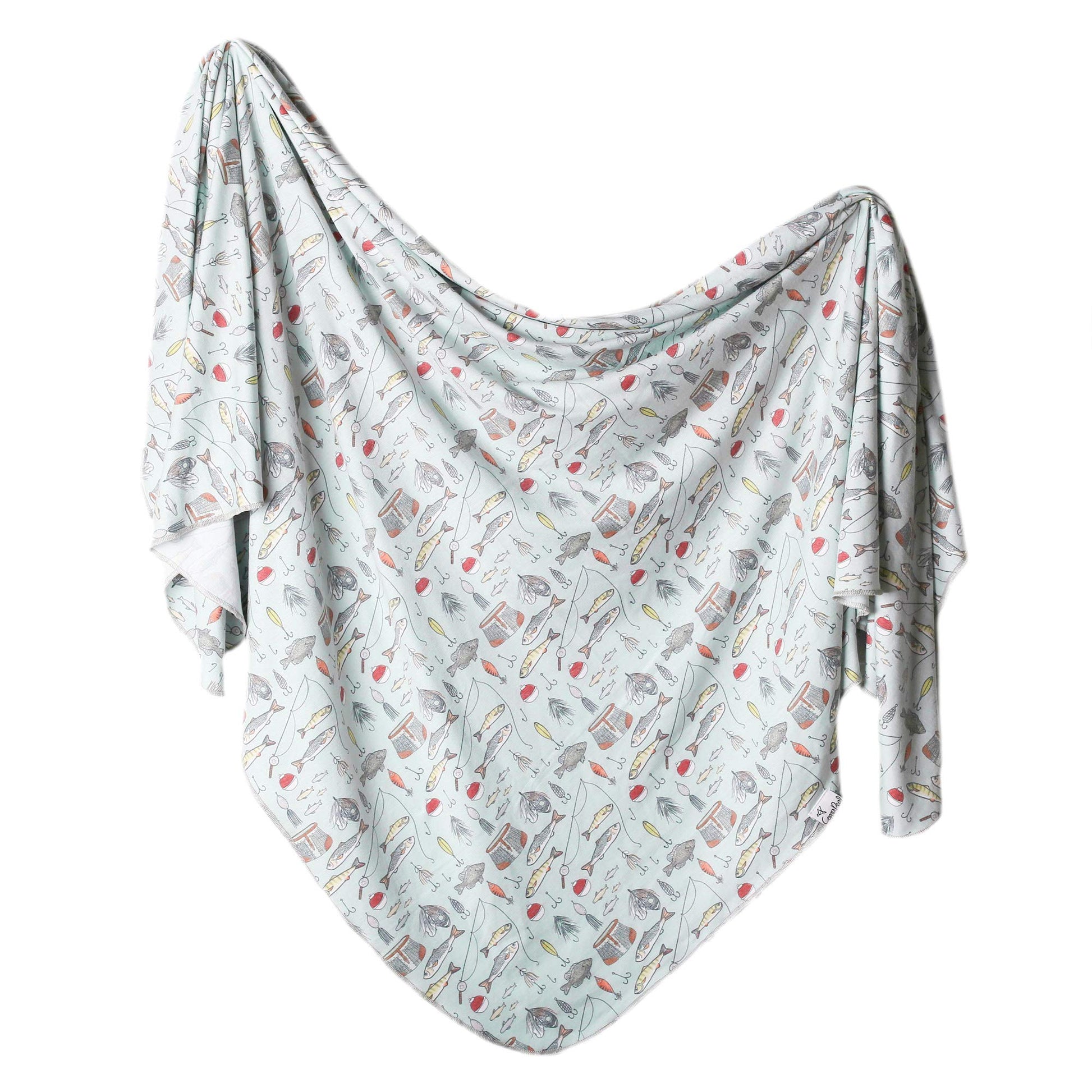 Buy now Copper Pearl Large Premium Knit Baby Swaddle Receiving Blanket Trout at indiglob india