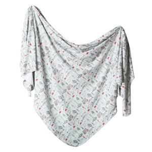 Buy now Copper Pearl Large Premium Knit Baby Swaddle Receiving Blanket Trout at indiglob india
