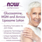 NOW Foods Solutions, Glucosamine, MSM and Arnica Liposome Lotion, For Joint Areas, Liposome Technology for Enhanced Absorption, 8-Ounce