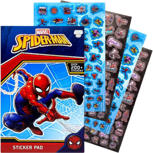 Marvel Spiderman Sticker Book Over 200+ - Perfect for Gifts, Party Favor, Goodies, Reward, Scrapbooking, Stocking Stuffer, Children Craft, Classroom, School for Kids Girls, Boys, Toddlers