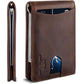SERMAN BRANDS RFID Blocking Slim Bifold Genuine Leather Minimalist Front Pocket Wallets for Men with Money Clip Thin Gift