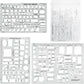 Sooez Architectural Templates, House Plan, Interior Design and Furniture Template, Drafting Tools and Supplies - Set of 3