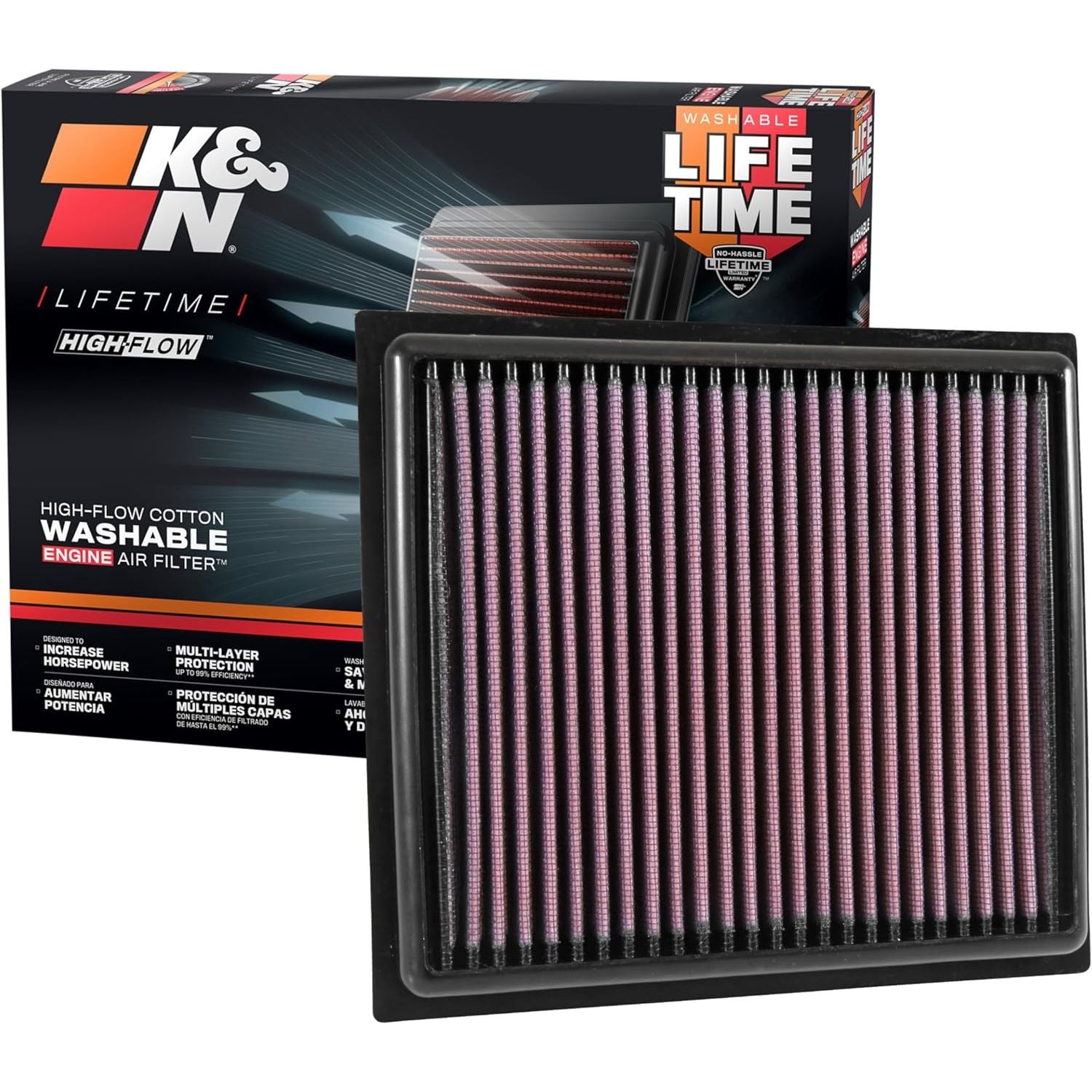 Buy now K&N High-Flow Original Lifetime Engine Air Filter: Increase Power: Premium, Washable: Compatible with 2014-2025 Alfa Romeo/Fiat/Jeep/Ram: Tonale, 500, Toro, Compass, Renegade, Promaster, 33-5034 at indiglob india