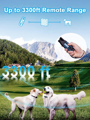 Buy now Bousnic Dog Shock Collar 2 Dogs (5-120Lbs) - 3300 ft Waterproof Training Collar for Dogs Large Medium Small with Rechargeable Remote, Beep (1-8) Vibration (1-16) and Humane Shock (1-99) Modes at indiglob india