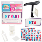 Buy now Ride Along Dolly Kid's Bicycle Customizable License Plate -Make Your Own Bike Name Plate -Includes Over 150 Letter and Cute Number Stickers Decals, Fits Most Bikes -Holiday Stocking Stuffer for Girls at indiglob india