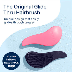 Buy now Crave Naturals Glide Thru Hair Brush - Detangler Brush for Curly, Straight, Wet or Dry Hair - Gentle Detangling Brushes for Adults, Kids, Toddlers - Hair Accessories for Women, 7.5x3" - Pink at indiglob india