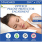 Four Seasons Essentials Waterproof King Pillow Protectors (Set of 2) – Zippered Pillow Cover Hypoallergenic Dust Allergy Proof Encasement