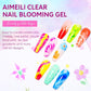 AIMEILI Nail Art Blossom Gel Nail Polish Soak Off UV LED Clear Blooming Gel Manicure 10ml