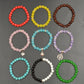Buy now AIFNIY 570PCS Glass Beads for Jewelry Making 8mm Turquoise 24 Colors Crystal Beads Bracelet Making Kit Loose Round Gemstone Stone Spacer Chakra Energy Healing Beads Bulk DIY Crafts (Kit A) at indiglob india