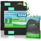 Breathe Naturally Universal Cut to Fit Carbon Activated Air Filter - Replacement Charcoal Filters - Pre Filter Carbon Sheet for Air Purifier, Vent Filters & More - Made in USA (Pack of 1, 16x48)