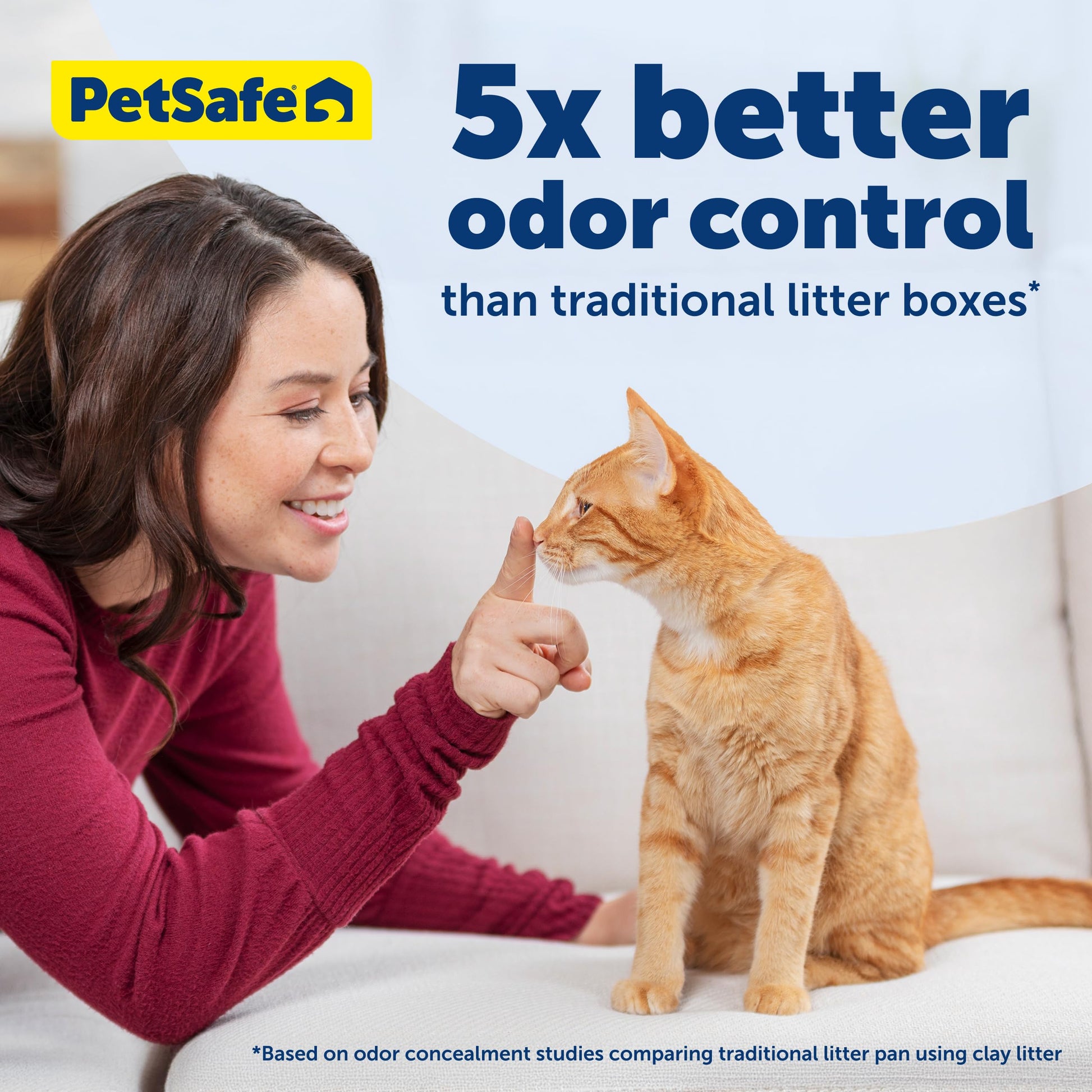 Buy now PetSafe ScoopFree Disposable Crystal Cat Litter Tray - Easy Cleaning Box - Refill Tray for Electric Litter Box - Fragrance Free - 4.3 lb Bags - 6 Pack at indiglob india