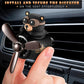 Car Vent Clip – Bear Pilot Propeller Car Decoration, Fun Rotating Design for Auto Interior, Easy to Install, 2.1”x2.5”x2.4” Compact Size, Cute Teddy Bear Gift Idea