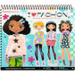 Fashion Angels I Love Fashion Sketch Portfolio, Includes Sketch Pad with Stencils & Stickers, Fashion Design Sketch Book for Girls, Ideal Drawing Kit for Kids
