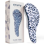 Buy now Crave Naturals Glide Thru Hair Brush - Detangler Brush for Curly, Straight, Wet or Dry Hair - Gentle Detangling Brushes for Adults, Kids, Toddlers - Hair Accessories for Women, 7.5x3" - Pink 1 Pack (Regular) Blue Cheetah at indiglob india