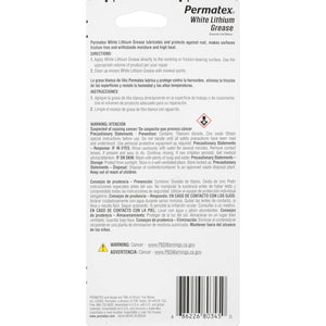 Permatex 80345 White Lithium Grease, 1.5 oz.