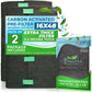 Breathe Naturally Universal Cut to Fit Carbon Activated Air Filter - Replacement Charcoal Filters - Pre Filter Carbon Sheet for Air Purifier, Vent Filters & More - Made in USA (Pack of 1, 16x48)
