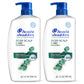 Head & Shoulders Dandruff Shampoo, Clinically Proven Anti Dandruff & Scalp Care Treatment, Fresh Green Apple Scent, Paraben-Free, 32.1 Fl Oz Each, 2 Pack