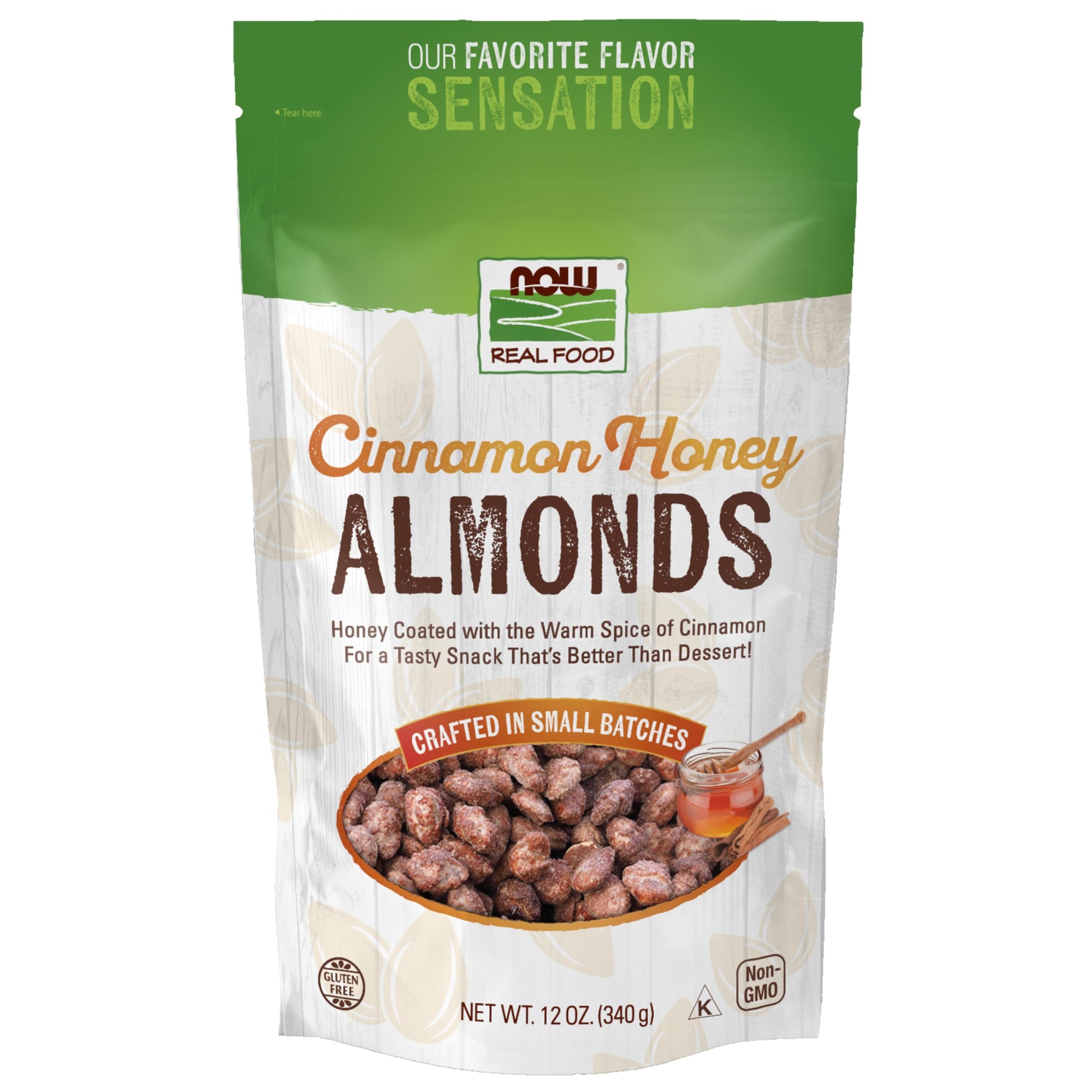 Buy now NOW Foods, Cinnamon Honey Coated Almonds, Crafted in Small Batches, 12-Ounce (340 g) at indiglob india