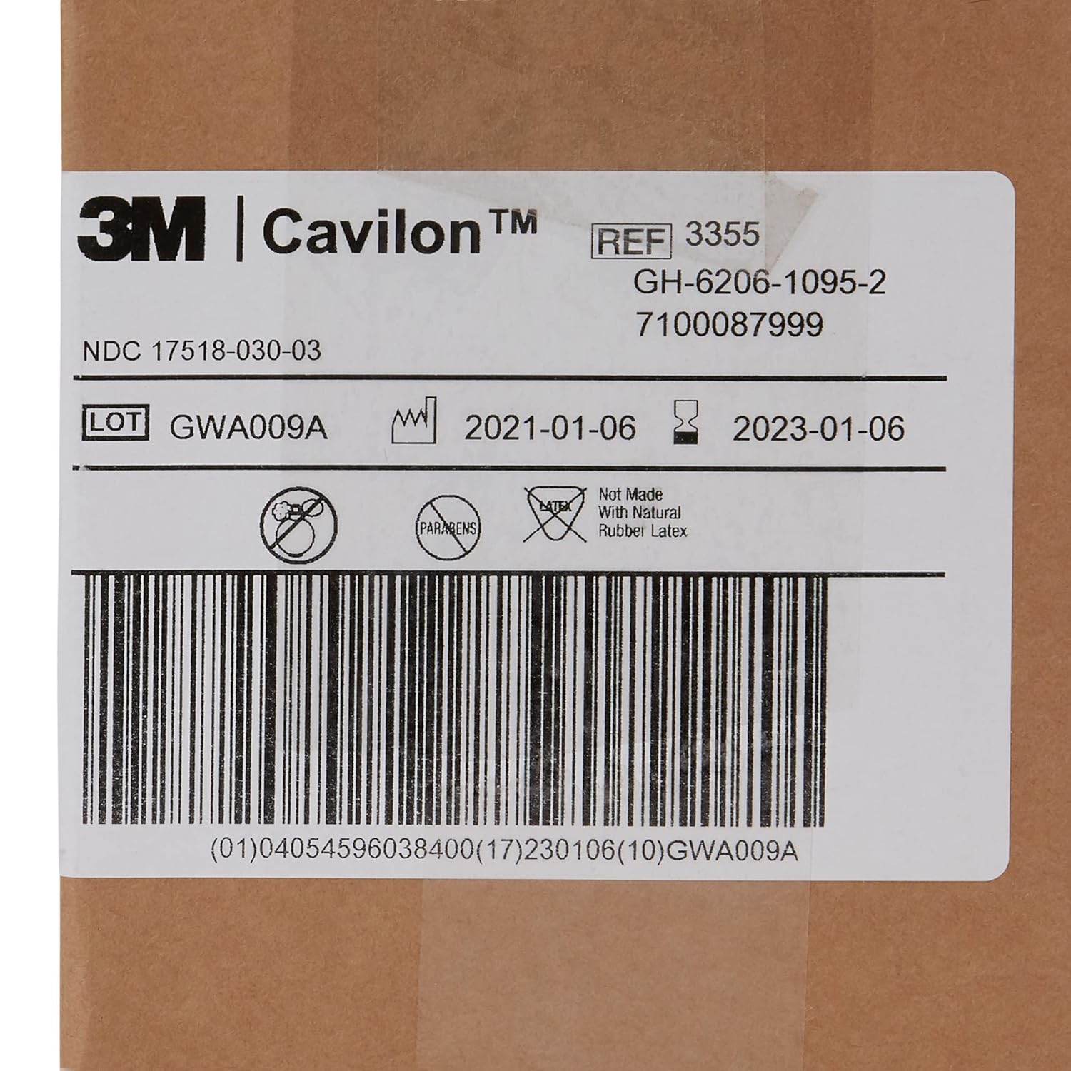 3M Cavilon Durable Barrier Cream 3355, 3.25 Ounce 3.25 - My Store