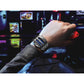 Binary Matrix Blue LED Digital Watch Mens Classic Creative Fashion Black Plated Wrist Watches