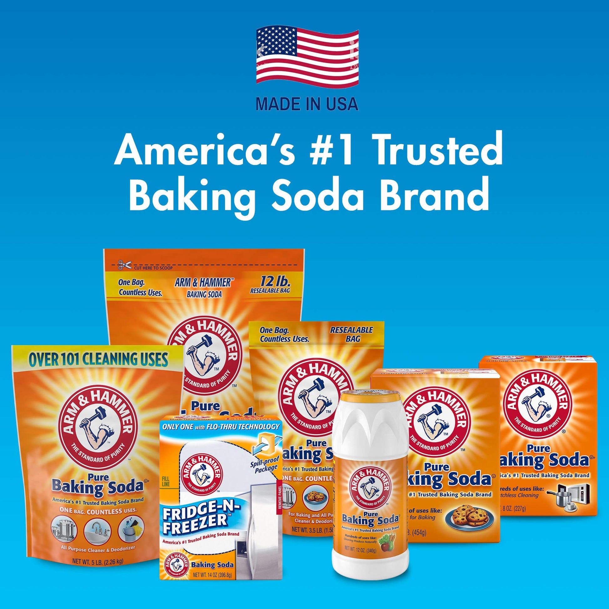 Buy now Arm & Hammer Pure Baking Soda, 8oz, Pack of 2 at indiglob india