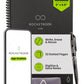 Buy now Rocketbook Core Reusable Spiral Notebook, Letter Size 8.5x11, Black - Dotted Pages, App-Connected, Erasable, Durable Cover, Ideal for School, Work, and Creative Projects at indiglob india
