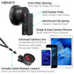Buy now Pro Lens Kit for iPhone and Android, Macro and Wide Angle Lens with LED Light and Travel Case Black at indiglob india