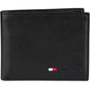 Tommy Hilfiger Men's Passcase Wallet with Removable ID Window - Black Stockton