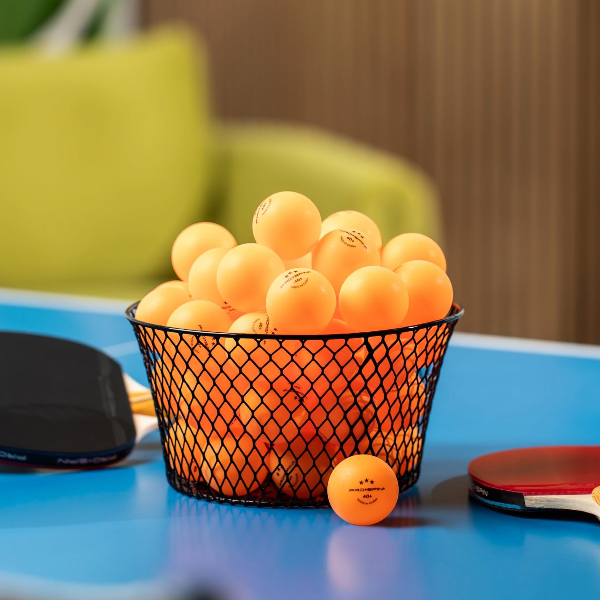 Buy now PRO-SPIN Ping Pong Balls - 3-Star Premium Orange Table Tennis Balls | High-Performance 40+ ABS Professional Quality | Ultimate Durability for Indoor & Outdoor Ping Pong Tables at indiglob india