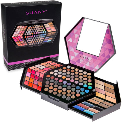 SHANY All In One Harmony Makeup Set - Ultimate Color Combination - Eyeshadows, Blush Powder, Lip-gloss Lipstick, Mini Makeup brushes, Makeup applicators, HOLIDAY GIFT IDEA - New Edition