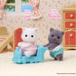 Calico Critters Persian Cat Twins - Two Collectible Figures & Pushcart Accessory Included