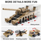 WW2 Army Tank Toys Building Sets Compatible with Lego, Create a German Dora Cannon or 16 Military Vehicles with 20 Toy Soldiers, STEM Toys for Boys Kids Age 6+ Year Old