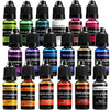 12 Colors Epoxy Resin Color Dye Colorant Liquid Epoxy Resin Pigment,10ml Each,Translucent - 18 Colors Vivid