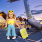 ebuddy 18 inch Doll Clothes and Accessories-Travel Suitcase Set with Fashion Outfit & Pretend Play Accessories Fit for 18" Girl Dolls (No Doll)