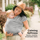 Buy now KeaBabies Baby Wrap Carrier - All in 1 Original Baby Carrier Newborn to Toddler Sling, Easy to Wear, Hands Free Bonding, Lightweight, Breathable Infant Wraps (Classic Gray) at indiglob india