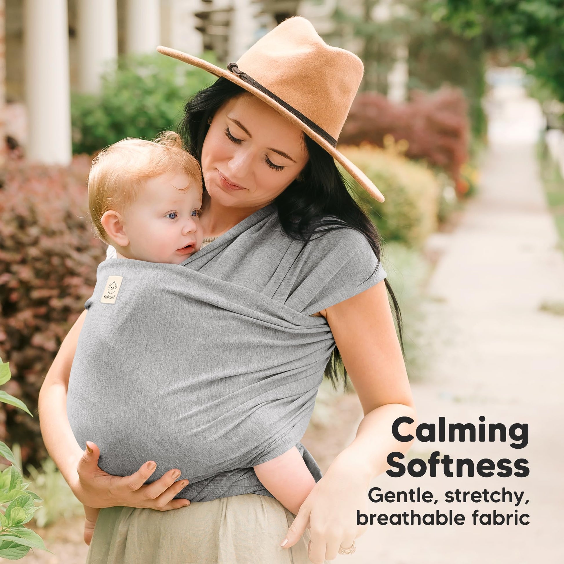 Buy now KeaBabies Baby Wrap Carrier - All in 1 Original Baby Carrier Newborn to Toddler Sling, Easy to Wear, Hands Free Bonding, Lightweight, Breathable Infant Wraps (Classic Gray) at indiglob india