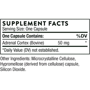THORNE - Adrenal Cortex - Supplement for Cortisol Management - Support Healthy Adrenal Gland Function, Immune System, Stress Management, Fatigue & Metabolism* - 60 Capsules