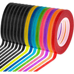 cridoz 15 Rolls 1/8 Whiteboard Thin Tape Pinstripe Art Tape Dry Erase Board Grid Tape Lines Pinstriping Electrical Marking Tape, Assorted Colors - My Store
