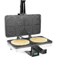CucinaPro Krumkake Baker By Cucina Pro - 100% Non Stick, Makes Two Krumkake Pizzelle-Like Cookies, Great for Cannoli Filling & Cones