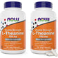 NOW Foods Supplements, L-Theanine 200 mg with Inositol, Stress Management*, 120 Veg Capsules